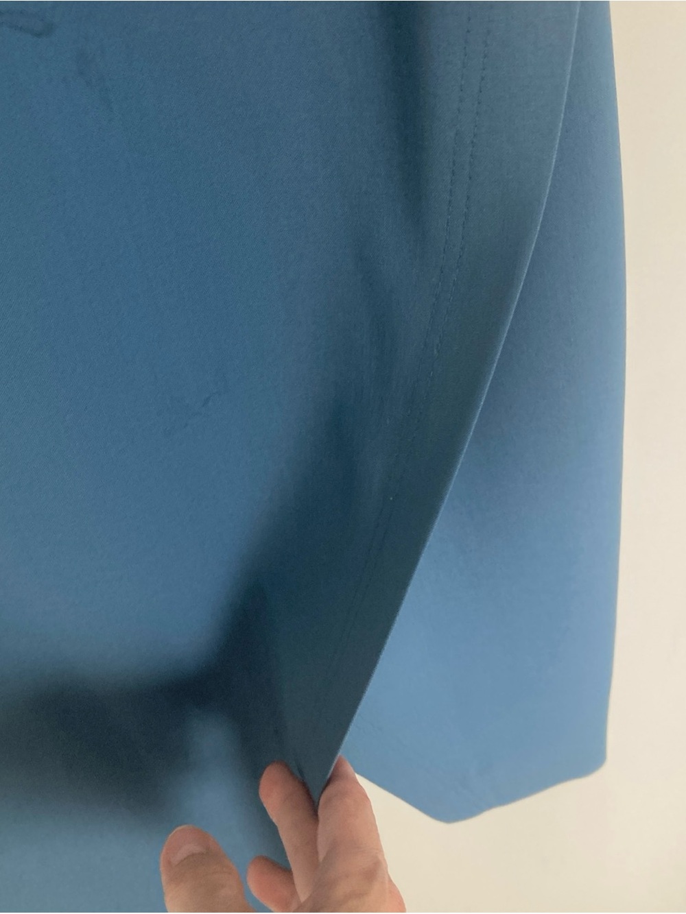 Theory Risbana Wool Sheath Dress Size 00 Blue Stretch Work Office Career - Picture 8 of 14